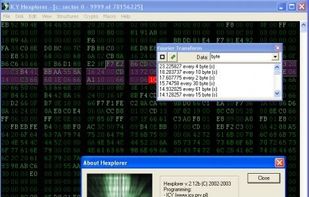 See byte-magnitude at a glance, and perform fourier analysis