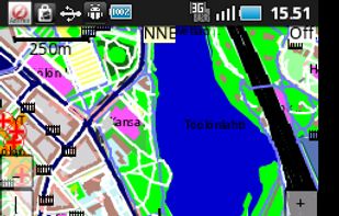 View from map shown by ShareNav