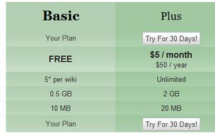 Free: 0.5GB File Storage and 5 members