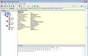 dissected MFT entry attributes