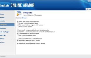 Online Armor screenshot 2