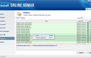 Online Armor screenshot 3