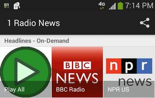 1 Radio News screenshot 1