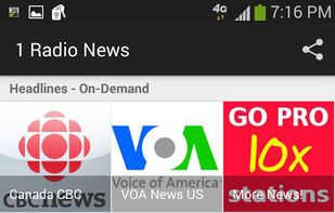 1 Radio News screenshot 1