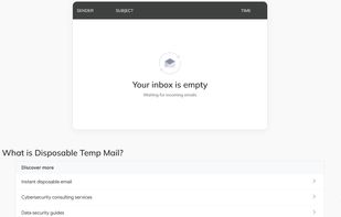 1 Sec Mail screenshot 1