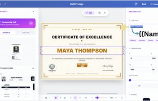 Create reusable templates and manage document designs from a central workspace.