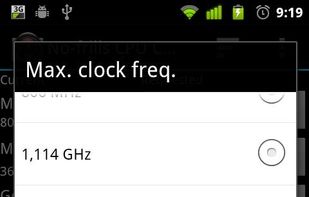 No-frills CPU Control screenshot 1