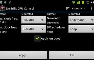 No-frills CPU Control screenshot 2