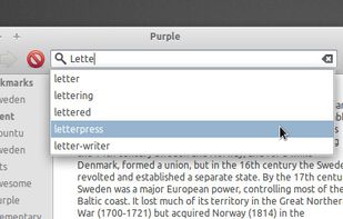 Purple Dictionary screenshot 1