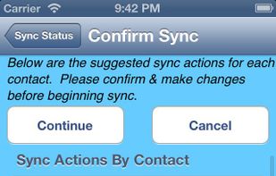 Contacts Sync screenshot 1