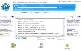 GetFreeMP3 screenshot 1