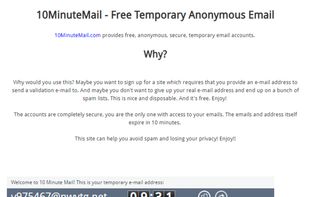 10 Minute Mail screenshot 1