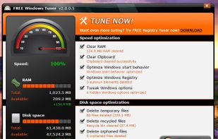 Free Windows Tuner screenshot 1