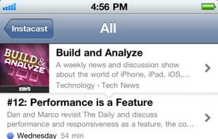 Instacast screenshot 1