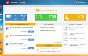 Screenshot for Archivist Communicator, The SMS sending module for schools.