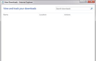 IE11 - Downloads Window