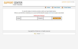 Client Interface - Check Ticket Status