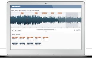 Transcribing music screenshot