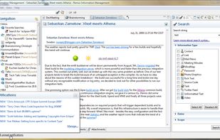 Message and RSS viewer with notifications