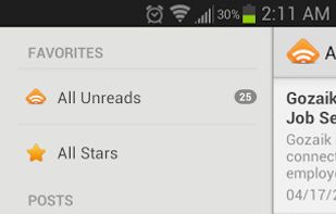 Startup Sea Android Menu View
