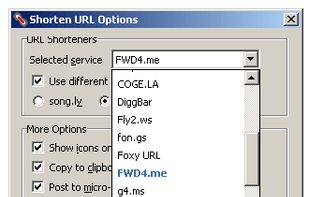 Select your favorite URL shortening