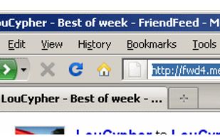 Display the result in location bar
