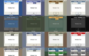 Example of different color schemes