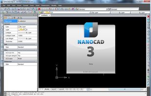 nanoCAD 3 main window