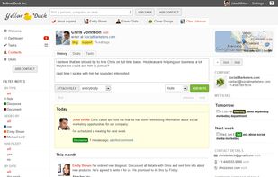 Contacts - people and companies