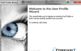 User Profile Wizard screenshot 1