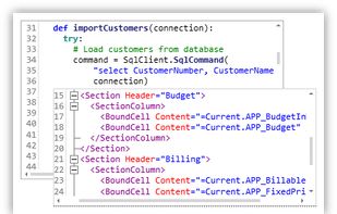 Tailor time cockpit to your processes. Add tables and properties, customize lists and forms and access all data with IronPython or .NET.