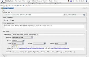 ThinkingRock screenshot 2
