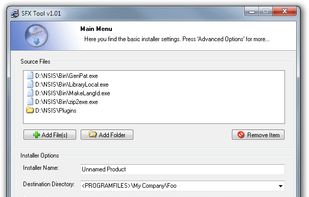 SFX Tool screenshot 1