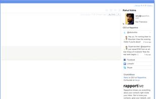 LinkedIn Rapportive screenshot 1