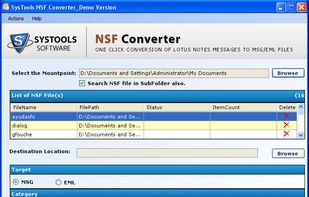 Export NSF to EML/MSG