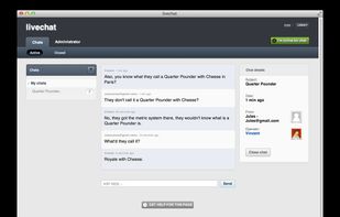 Jitbit Live Chat screenshot 1