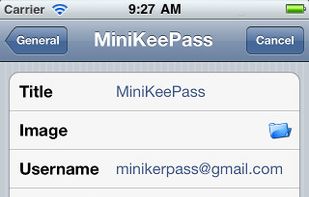 MiniKeePass screenshot 2