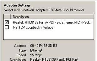 Network Adapter Settings