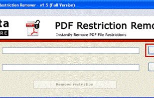 PCVITA PDF Restriction Remover screenshot 1