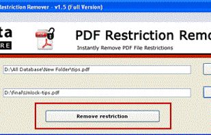 PCVITA PDF Restriction Remover screenshot 2