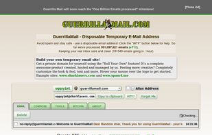 Guerrilla Mail screenshot 1