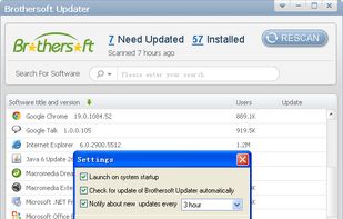 Brothersoft Updater screenshot 1