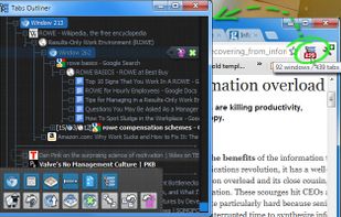 Tabs Outliner screenshot 3