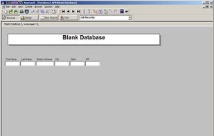 IBM Lotus Approach screenshot 1
