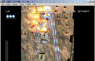 nullDC running the game Ikaruga
