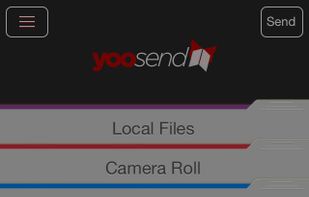 receiving files from a contact by notification (number of files and total size)