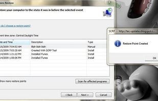 Single Click Restore Point screenshot 1