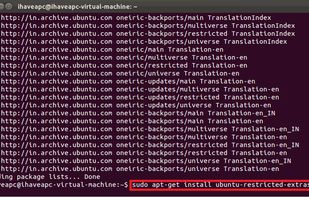 Ubuntu Restricted Extras screenshot 1