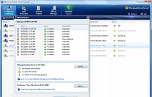 Windows Home Server screenshot 1