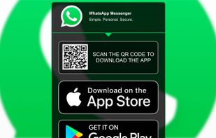 Landing page for desktop users (example)